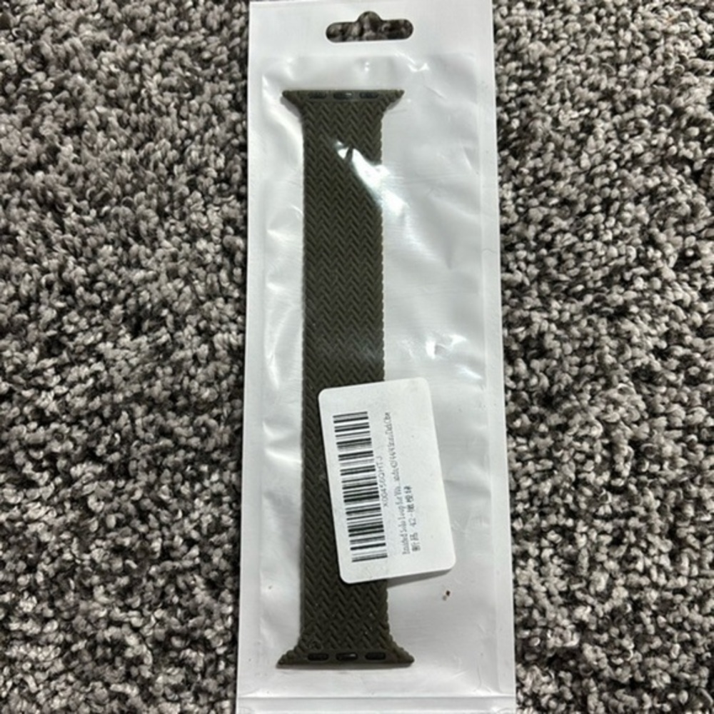 Braided Solo Loop for Apple Watch Band 42mm 44mm 45mm 49mm Dark Olive